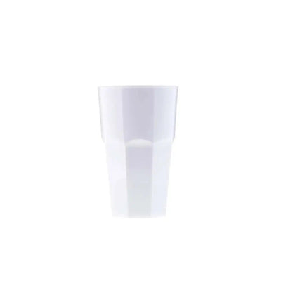 Tribeca Premium Polycarbonate Pc White Tumbler 360 ml, BOX QUANTITY 60 PCS