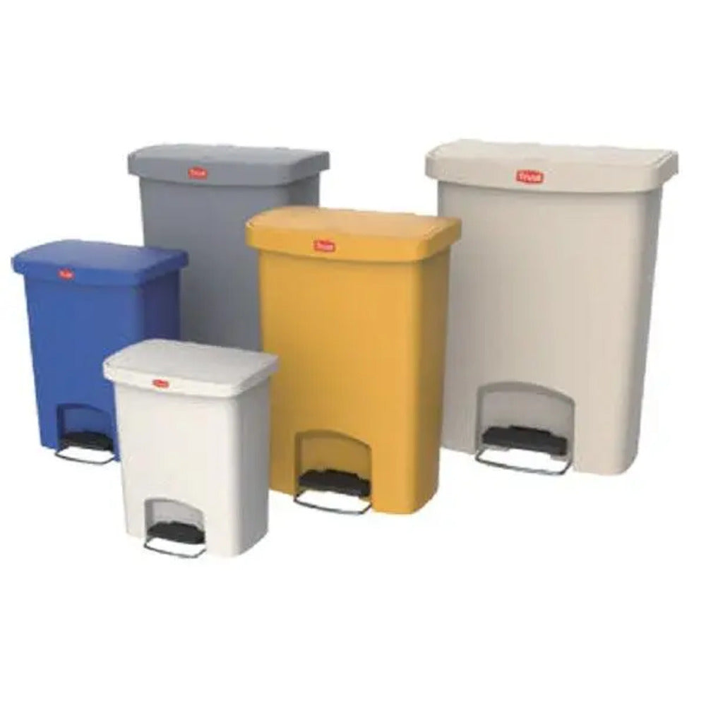 Trust Commercial  1307 Y Polypropylene Pedal Bin 50 Litres, Yellow