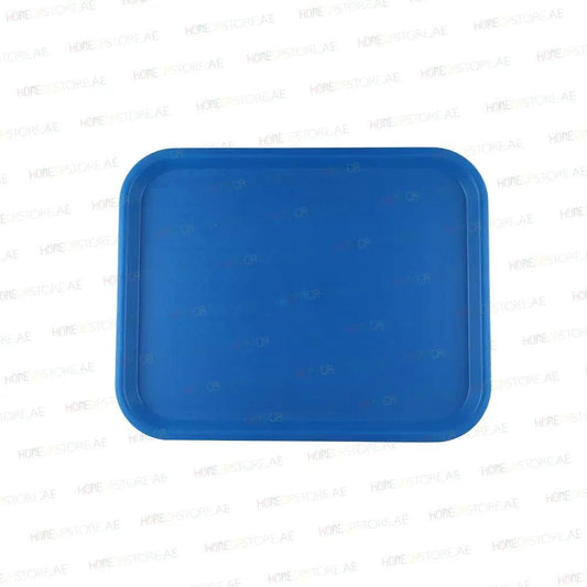 Vague Rectangle Polypropylene Fast Food Tray 45X35cm Blue   6/Case   HorecaStore