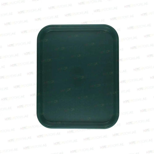 Vague Rectangle Polypropylene Fast Food Tray 45X35cm Green   6/Case   HorecaStore