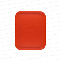 Vague Rectangle Polypropylene Fast Food Tray 45X35cm Red - 6/Case