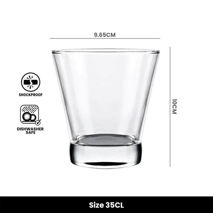 Vicrila Aran Short Tumbler Glass, 35 cl, Pack of 12 - HorecaStore