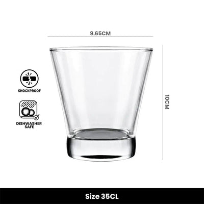 Vicrila Aran Short Tumbler Glass, 35 cl, Pack of 12 - HorecaStore