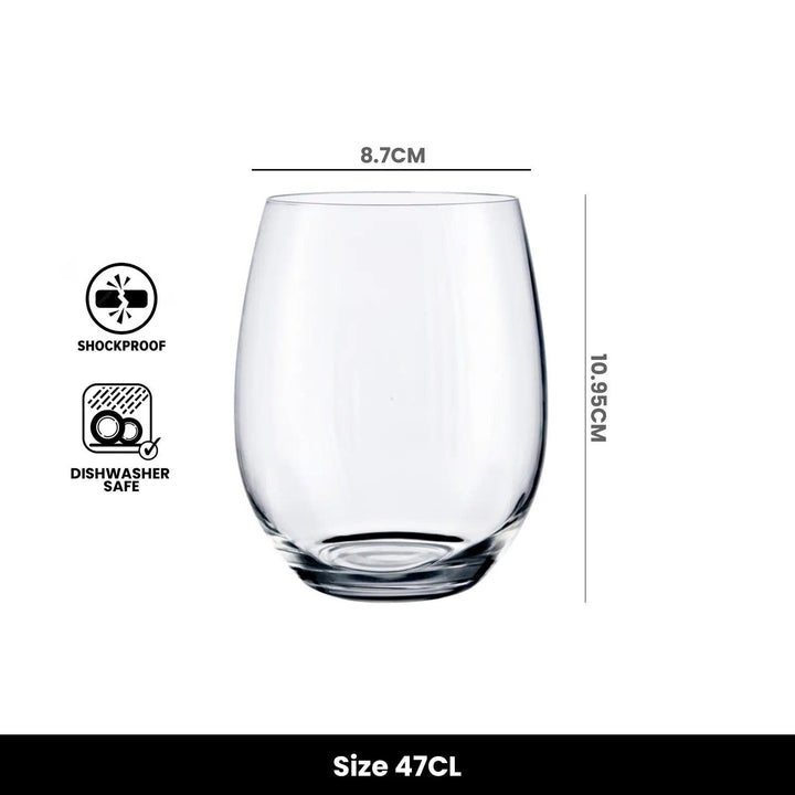 Vicrila Victoria Tumbler Glass, 47 cl, Pack of 6 - HorecaStore