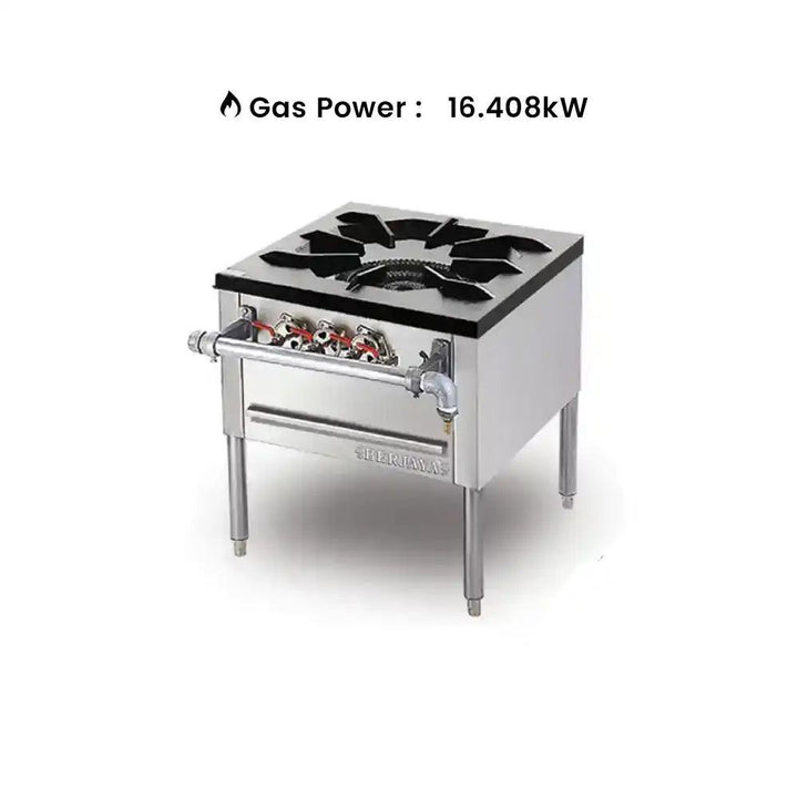 Berjaya SP1 Gas Stock Pot Low-Pressure Ring Burner, Power 16.408 KW - HorecaStore