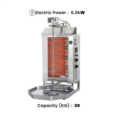 Potis E2 S Electric Shawarma Machine 30 KG 6.0 kW, 45 x 50 cm   HorecaStore