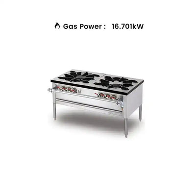 Berjaya SP2 Gas Stock Pot Low-Pressure Ring Burner, Power 32.816 KW - HorecaStore