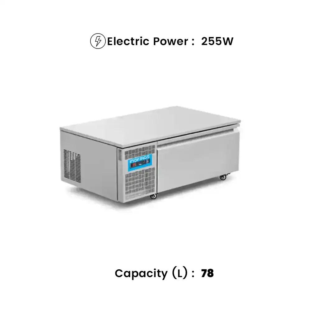 inofrigo cdf bt 1 chef drawer automatic defrosting system stainless steel door handle design 110 x 67 x 45 5 cm 78 liters