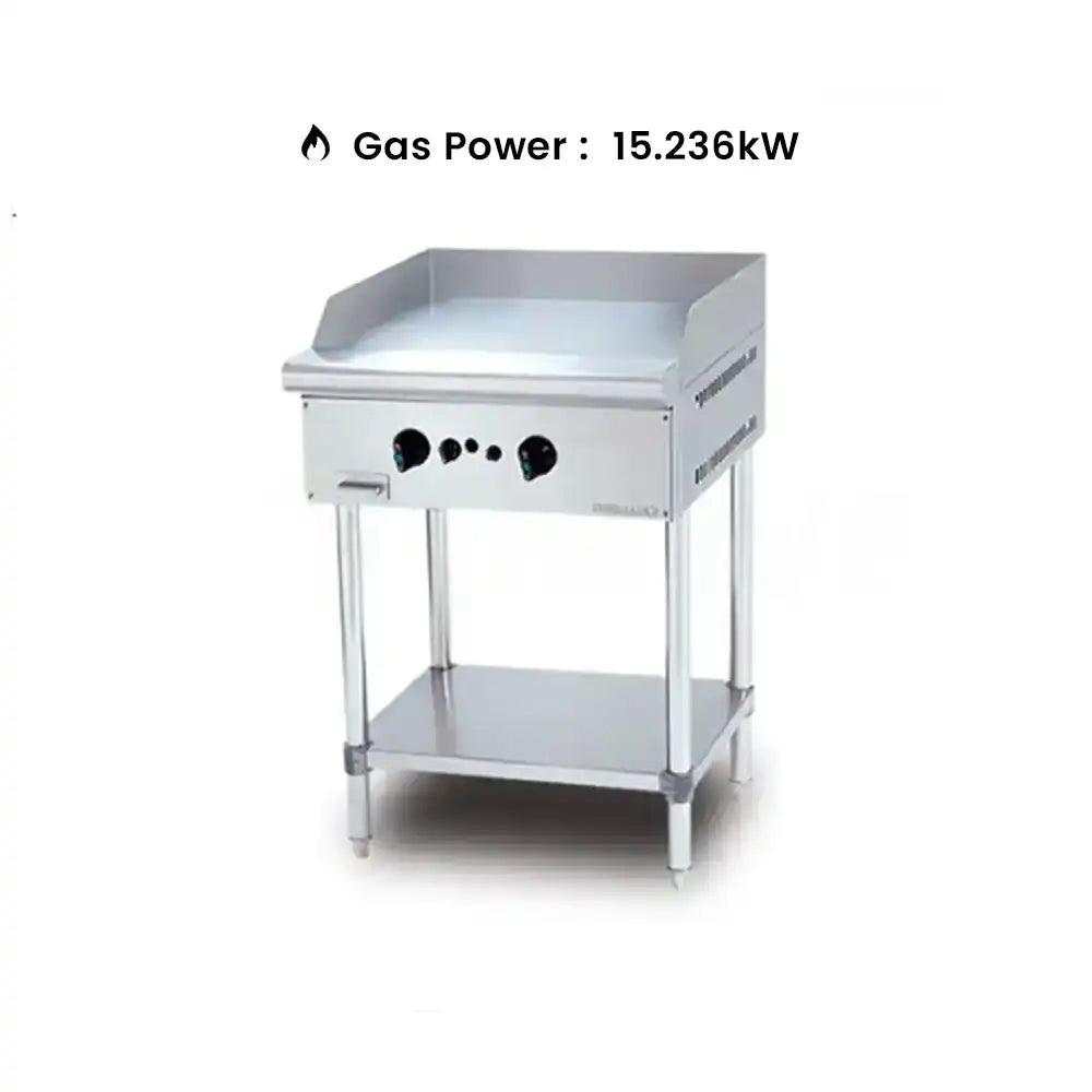 Berjaya GGB2FS-17 Gas Griddle Freestanding With 2 Burner Cooking Surface, Power 15.236 kW - HorecaStore