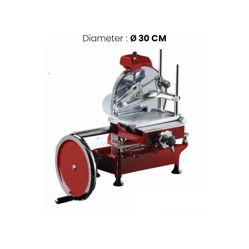 Fac F 300 Volano Aluminium Casting Meat Slicing Manual Machine ø30 cm Blade - HorecaStore