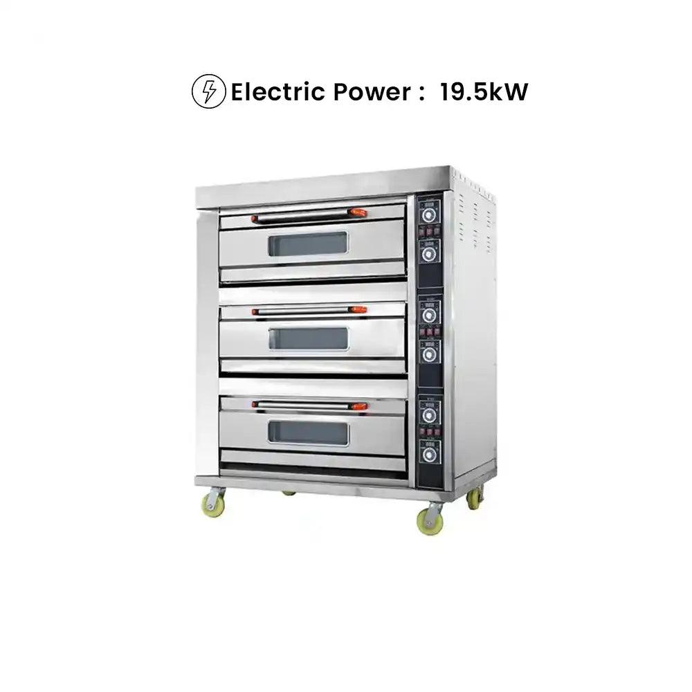 capinox edo 36l tripple deck electric oven stainless steel 131 x 83 x 165 cm capacity 3 layers 6 trays