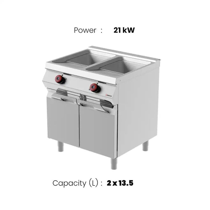 Desco FRE72T0 Electric Fryer 2 Tank 2 x 13.5 Liters 21 kW   HorecaStore