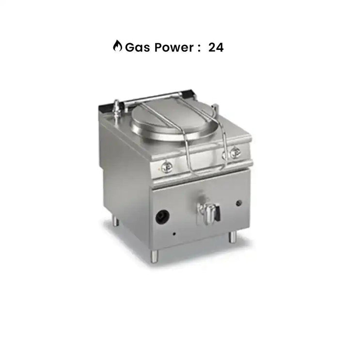 Baron 90PF/G1150 Indirect Heating Gas Boiling Pan 150L, Gas Power 24 KW - HorecaStore