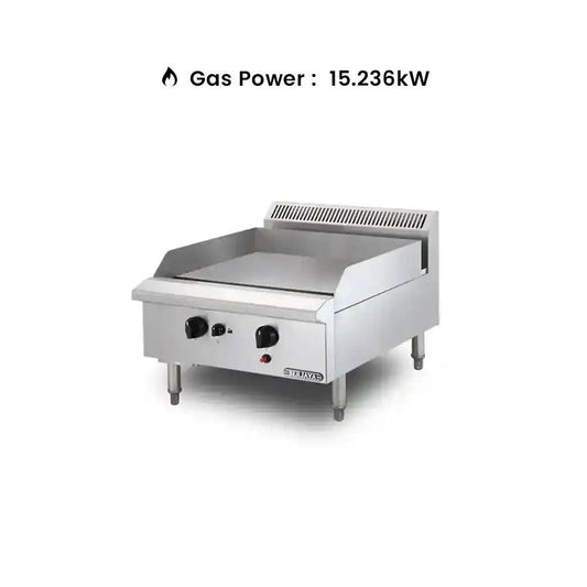 Berjaya GG2B/17 Gas Griddle 2 Burner Cooking Surface, Power 15.236 KW - HorecaStore