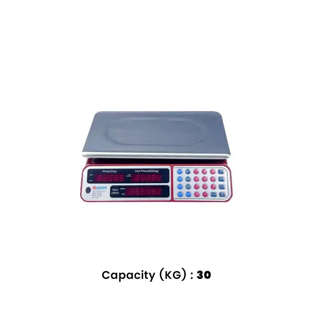 camry acs je11 counter top digital professional price computing scale with rechargeable battery upto 30 kgs weighing capacity 35 5 x 23 5 cm