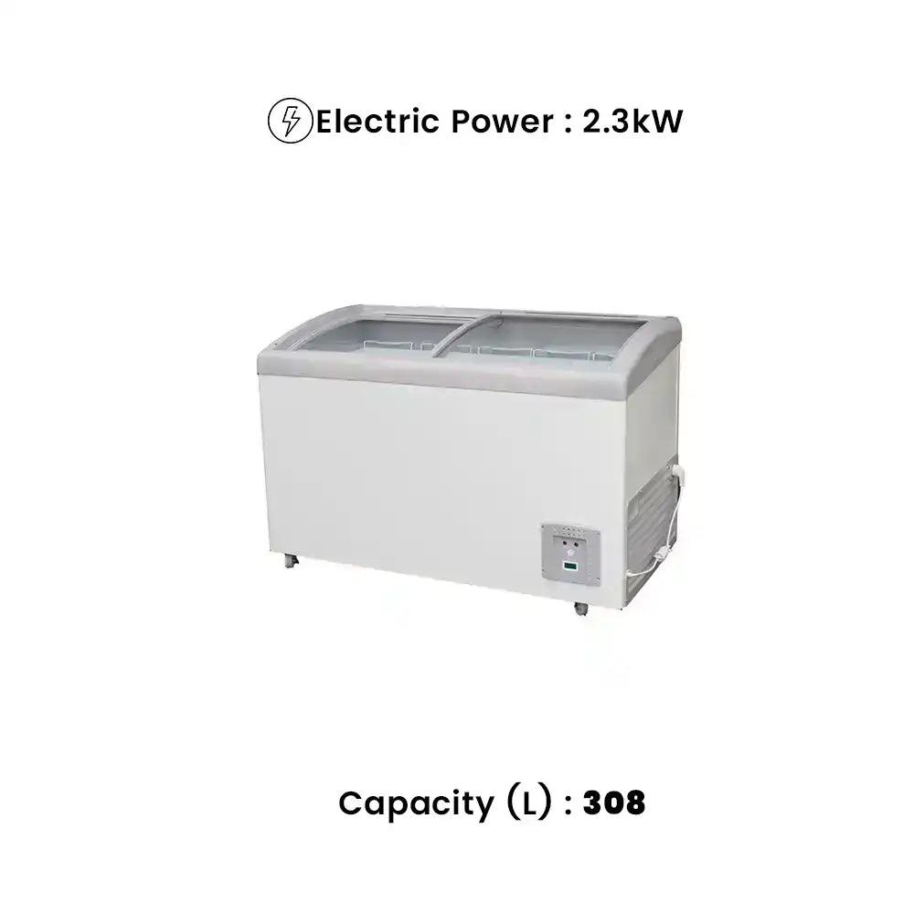 THS SD/SC308Y Electric Arch Chest Freezing Showcase 308 L, Power 2.3 KW - HorecaStore