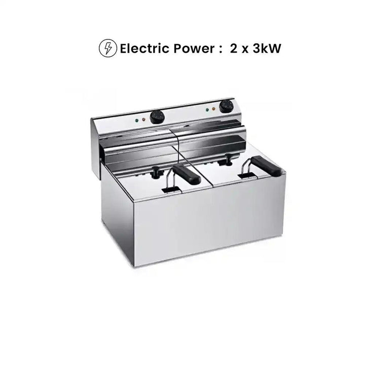 ths efe 903v electric fryer double 2 x 3 kw 88 x 30 x 32 cm