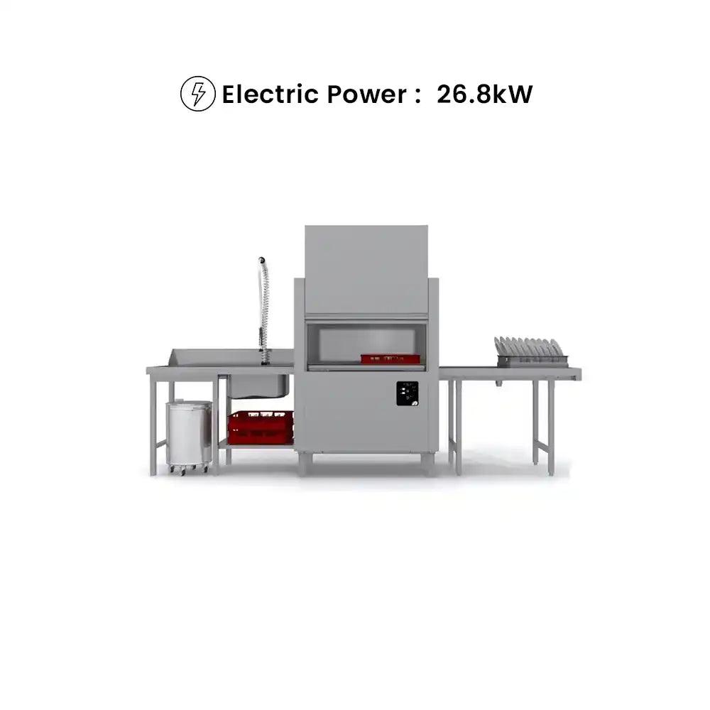 Adler AC 2 Compact Rack Conveyor Dishwasher Wash Capacity up to 40 cm 19.04 kW, 46.5 x 45 x 66 cm   HorecaStore