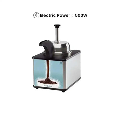 server usa fspw ss 83697 topping warmers dispense fudge stainless steel thermostat heat control capacity 30ml maximum portion 39 2 x 22 7 x 39 4 cm 500w