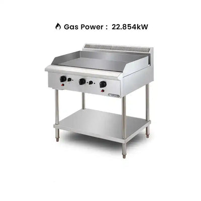 Berjaya GGB3FS-17 Gas Griddle Freestanding With 3 Burner Cooking Surface, Power 22.854 KW - HorecaStore