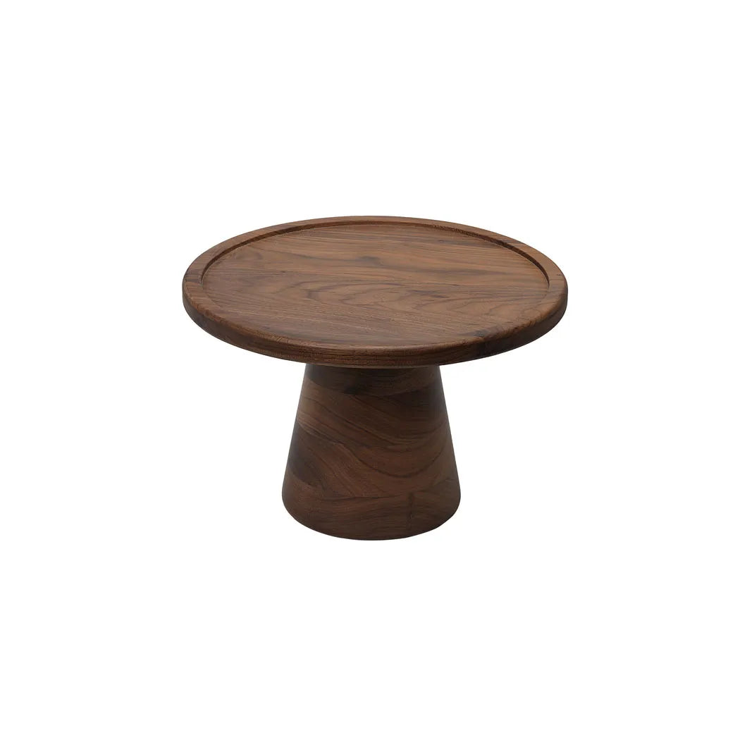 Wundermaxx Wooden Cake Stand, Ø 32 x H 21 cm, Walnut