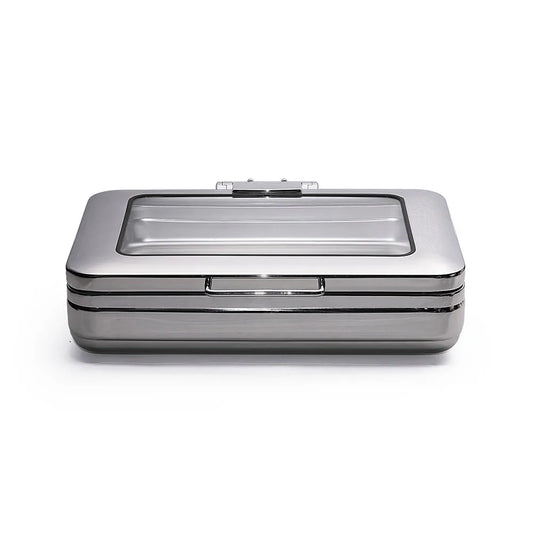 Wundermaxx Prämie Stainless Steel Full Size Induction Chafing Dish,  L 57 x W 46.4 x H 16 cm,  Capacity 9 Litres