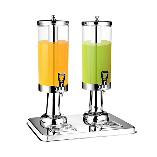 Wundermaxx Stainless Steel Double Juice Dispenser, 2 x 5 Liters - HorecaStore