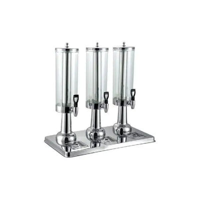 Wundermaxx Stainless Steel Triple Juice Dispenser, 3 x 5 Liters