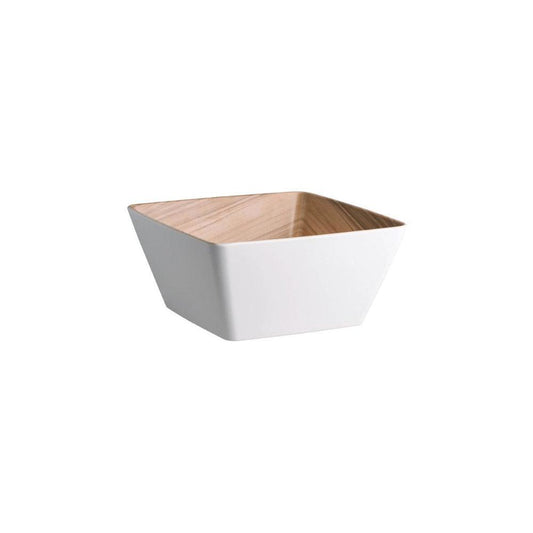 Zicco M2364 melamine Buffet Square Bowl White 25.4X25.4X11.7cm - HorecaStore