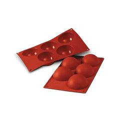 Silikomart Italy SF001 Silicone Moulds 5  Half Shperes  ø 80x H 40 mm, 120 ml