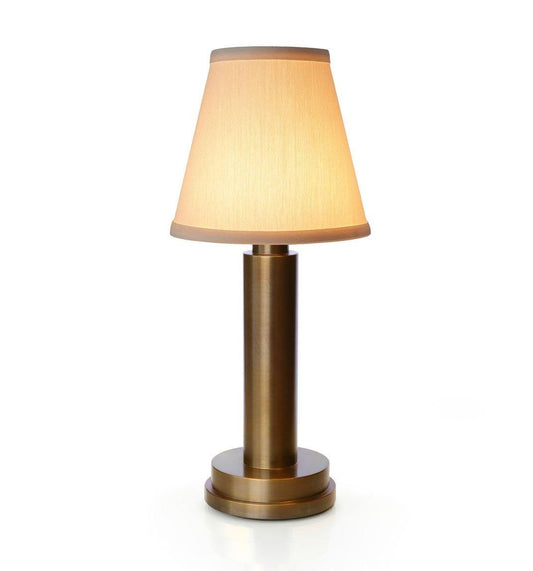 Neoz Rechargeable Product Table Lamp Victoria Real Aged Brass For Bar/Restaurant/Reffee Shop, Bedside Light For Bedroom 275 x 120 mm - thehorecastore