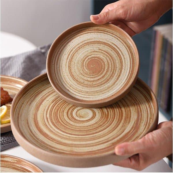 Furtino England Desert 10"/25cm Round Porcelain Walled Plate 4/Case - thehorecastore