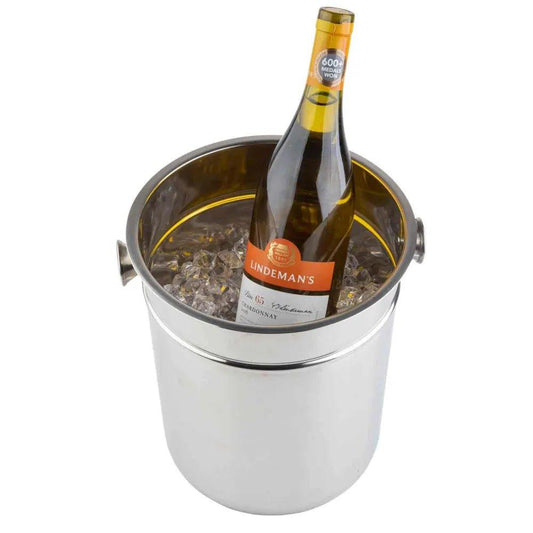 Tablecraft 5188 Stainless Steel Champagne Bucket Stainless Steel, 24 x 22 x 25 cm - thehorecastore