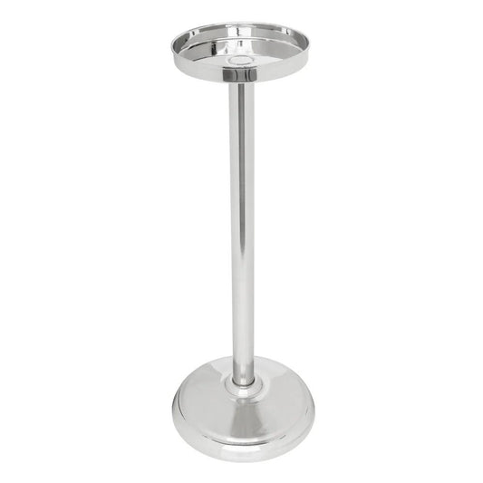 Tablecraft 5398 Stainless Steel Mirror Finish Bucket Stand, 23 x 23 x 58 cm - thehorecastore