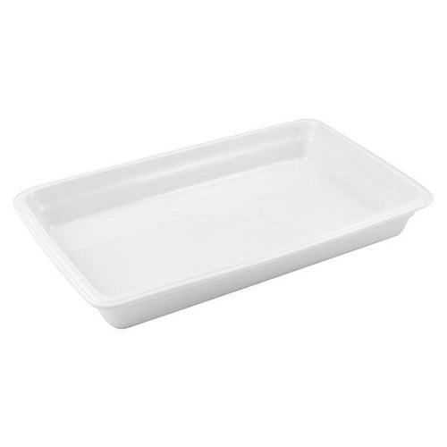 Wundermaxx Porcelain Chaffing Dish Insert 1/1,  L 53 x W 32.5 x H 6.55 cm,  Capacity 9 Litres