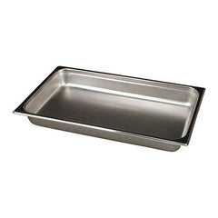 Wundermaxx Stainless Steel chaffing Insert 1/1,  L 53 x W 32.5 x H 6.55 cm,  Capacity 9 Litres