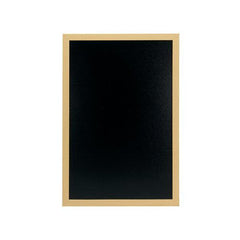 Securit® Wooden Wall Mounted Chalkboard Double Sided Surface H 60 x W 40 x D 1 cm Teak