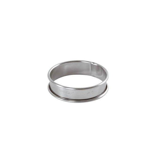 Paderno 47533-07 Stainless Steel Tart Ring, ø 7 x H 2 cm - thehorecastore