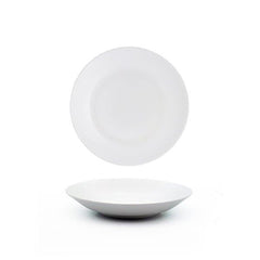 Furtino England Finesse 9.5"/24cm White Round Porcelain Coupe Plate