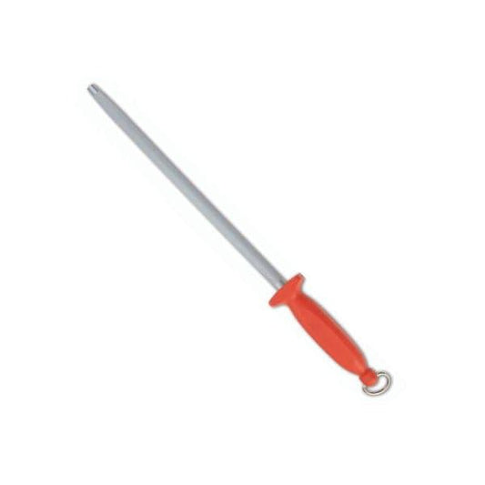 Arcos 278512 30 cm Stainless Steel Universal Sharpening Steel, Nylon Handle Color Red - thehorecastore