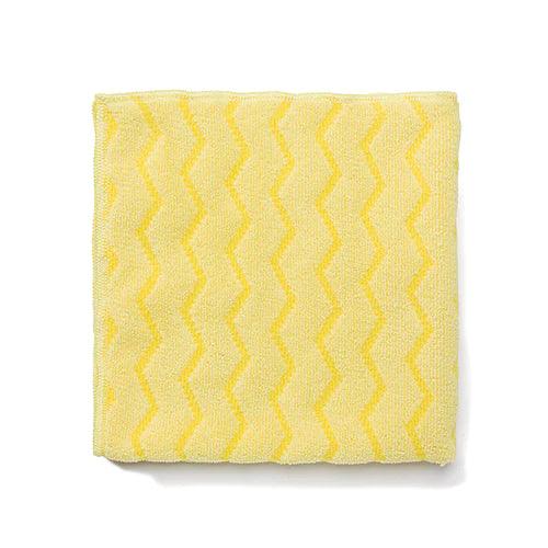 Microfiber Glass Towel 40 x 40 cm, Color Yellow - thehorecastore