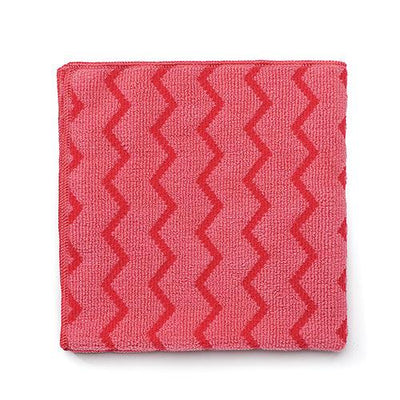 Microfiber Glass Towel 40 x 40 cm, Color Red - thehorecastore