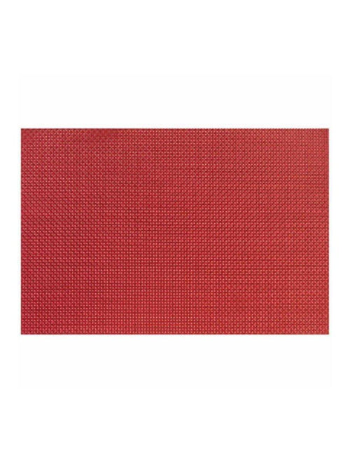 Stain Resistant Washable Placemat 45x30cm, Durable Non-Slip Heat Resistant PVC Table Mats Placemat for Dining Table,  Color Burgundy, Pack of 6