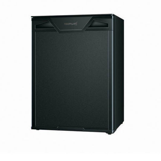 Roomwell UK High Cool Absorption Minibar, Solid Door 60 Liters, H 57 x W 49 x D 49 cm 100% Silent, Ultra-Cooling, CFC/HCFC Free, Color Black - thehorecastore
