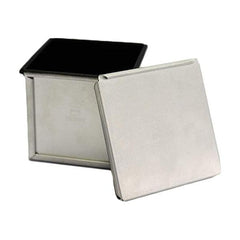 Sanneng SN2050 Aluminium Alloy Square Loaf Pan, L 11.5 x W 11.5 cm