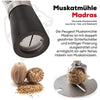 Peugeot Madras Manual Nutmeg Mill Spice Grinder Stainless Steel, Acrylic H 15cm - HorecaStore