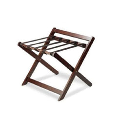 Roomwell Cube Wooden Heavy Duty Foldable Luggage Rack and Suitcase Stand, L 60 x W 63 x H 60 cm Mahogany