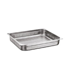 Chef360 USA 18/10 Stainless Steel Perforated GN Pan 2/1 4 cm Deep