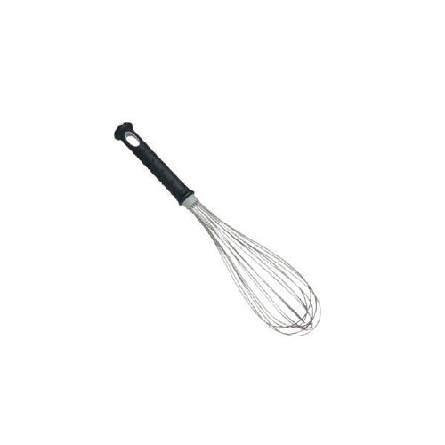 Lacor 61634 Stainless Steel Whisk with Black Ergonomic Handle, L 35 cm