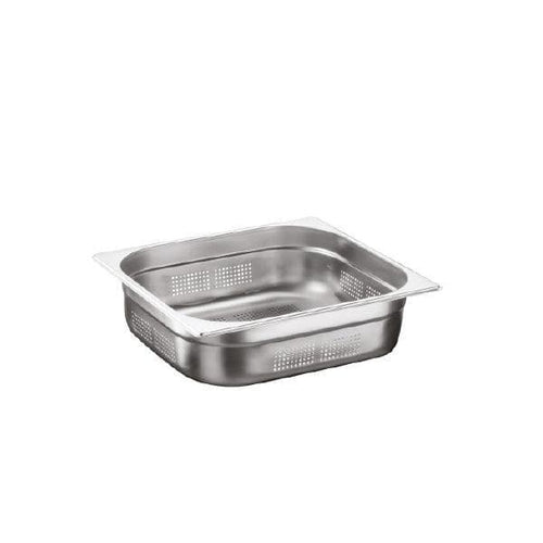 Chef360 USA 18/10 Stainless Steel Perforated GN Pan 2/3 6.5 cm Deep